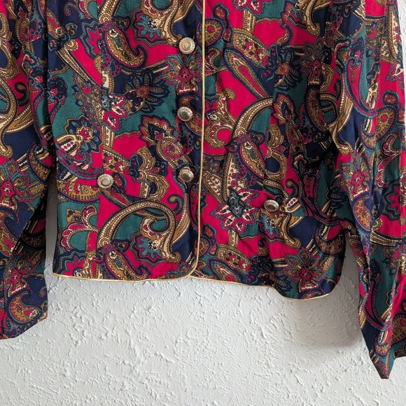 Vintage Norton McNaughton Multicolor Paisley Blazer - Picture 3 of 7